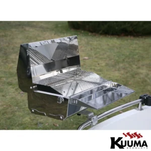 58110 kuuma boat grill mounted on rail with tray