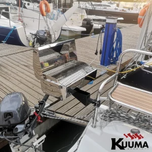 58138 kuuma stainless gas grill open rail mounted sailboat port