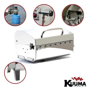 58144 kuuma gas grill complete set and options white background
