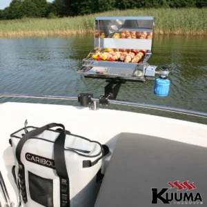 58144 kuuma gas grill open tray campingaz motorboat lake caribou bag