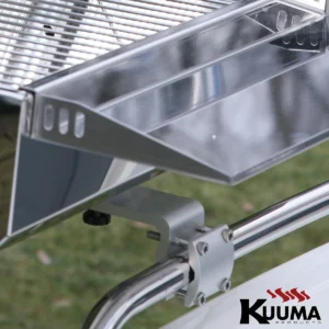 58182 kuuma stainless grill outer rail mount open lid
