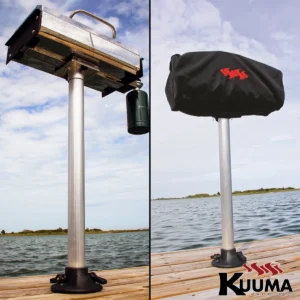 58184 kuuma grill stand pier mounted outdoor aluminum plastic
