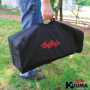 58300 kuuma black transport bag red logo held in hand