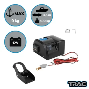 69000 trac anchor zone 20 complete set on white background electric winch roller cables