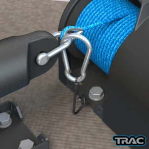 69002 trac fisherman 20 electric winch detail installed on boat