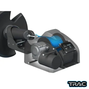 69002 trac fisherman 20 installed on boat with anchor internal view