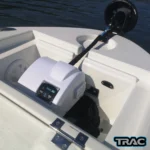 69020 trac seaside 40 auto deploy installed on bow of fishing boat with mushroom anchor 11kg