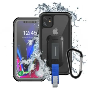 MX IPH 11 iPhone 11 armor x armorx ip68 waterproof shockproof rugged case cases cover with carabiner black gray 0
