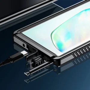 MX N10P BK Samsung galaxy Note 10 Plus armor x armorx ip68 waterproof shockproof rugged case cases cover with carabiner 6