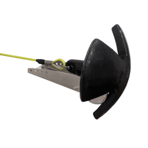 Rolka kotwiczna nierdzewna RKP305 Kotwica river30 profil prawy biale tlo