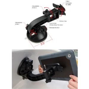 X14T suction mount car boat motorcycle for tablet whole kit