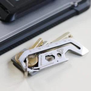 edc 6n1 armor x carabiner armor x 6 in 1 multi tool carabiner box cutter bottle opener wrench ruler carabiner and flathead screwdriver 2