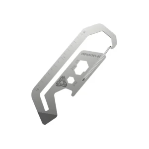edc 6n1 armor x carabiner white background