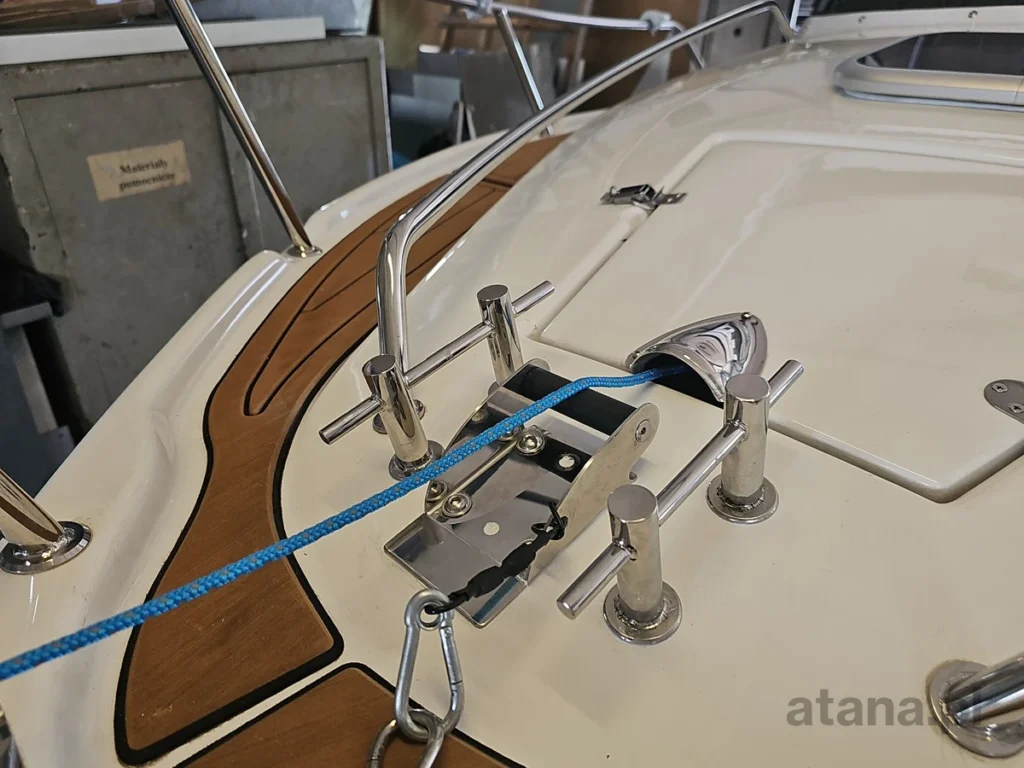 wyprowadzenie liny z zamknietej bakisty