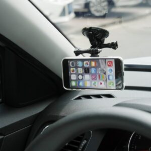 x15k mini car mount suction mount for gps navigation driving map app mounted in car