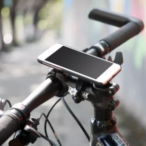 x22k armor x bicykle mount for smartphone mounted on steering sprts