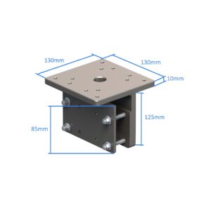 Side/ transom mount 90° - for winches or TRAC crane
