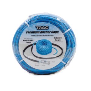 TRAC anchor windlass rope, 5mm x 30m with shackle