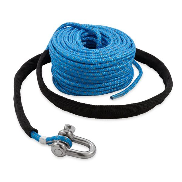 TRAC anchor windlass rope, 6mm x 30m, with shackle