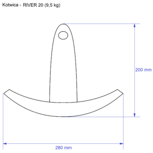 Kotwica RIVER 18 – 8,2 kg