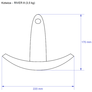 Kotwica RIVER 18 – 8,2 kg