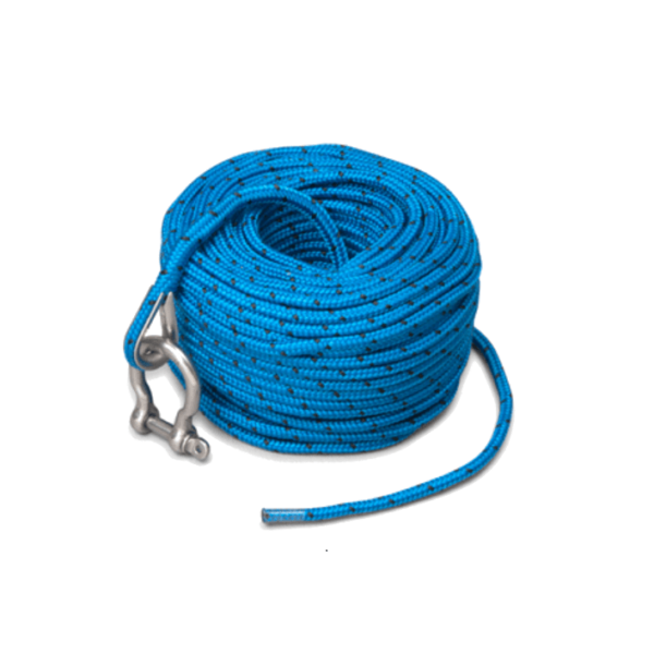 TRAC anchor windlass rope, 4mm x 30m with shackle