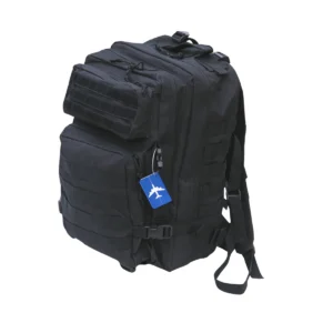 Plecak ewakuacyjny rcb widok na bialym tle 72h czarny