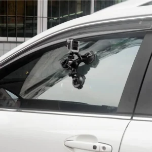 x76k armor x iphone triple suction cup mount with 1 4 threaded head 360 degree tripod ball head mount for smartphone 5 1