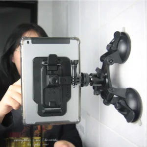 x76t armor x ipad triple suction cup mount with 1 4 threaded head 360 degree tripod ball head mount for tablet 2