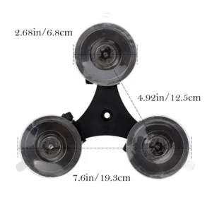 x76t armor x ipad triple suction cup mount with 1 4 threaded head 360 degree tripod ball head mount for tablet 3