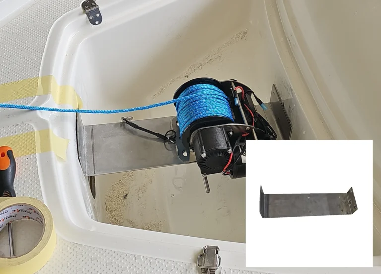 Plyta montazowa winda trac schowek lodz wedkarska